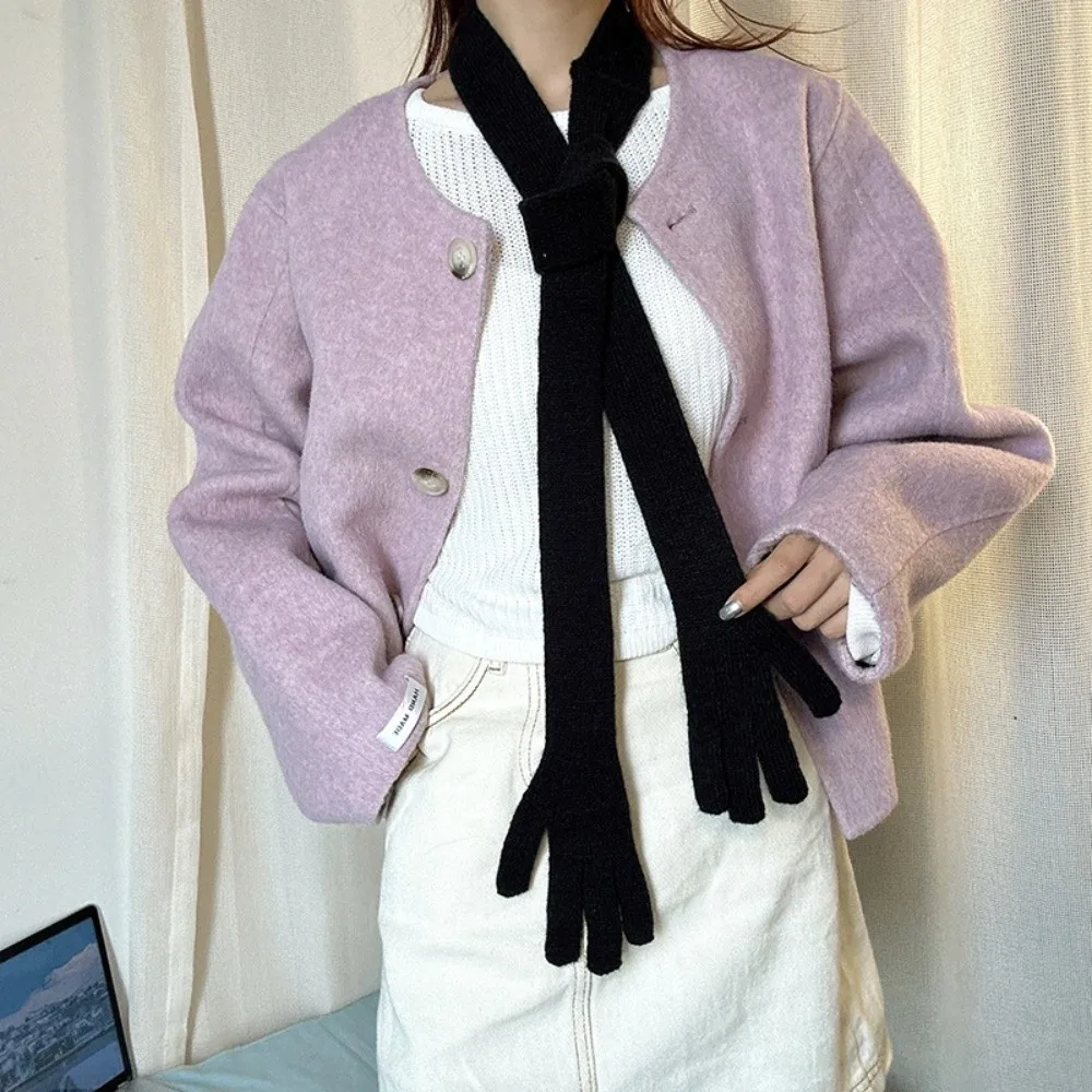 Lightweight Little Palm Scarf Korean Style Solid Color Long and Thin Scarf Acrylic Fibers Multifunctional Creative Belt Unisex
Lightweight Little Palm Scarf Korean Style Solid Color Long and Thin Scarf Acrylic Fibers Multifunctional Creative Belt Unisex