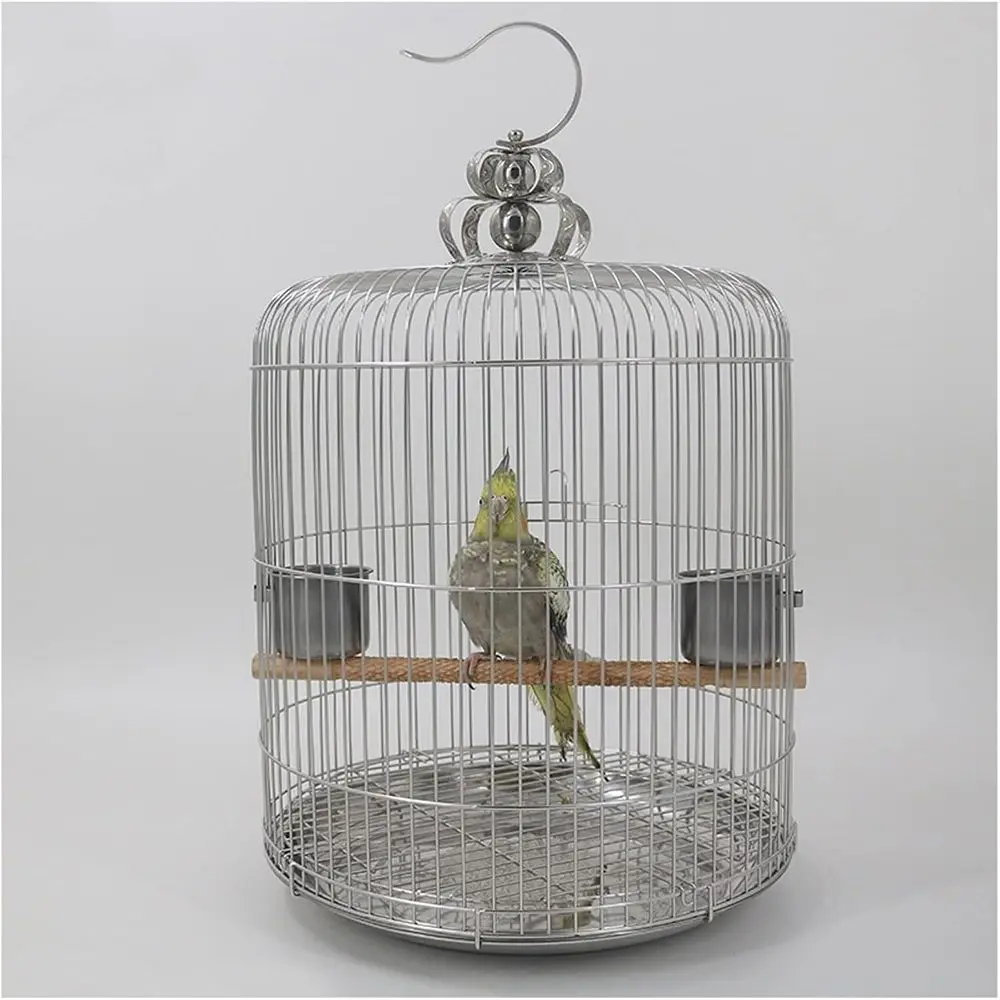 Stainless Steel Large Round Bird Cage for Parakeets, Finches, and Parrotlets - Phoenix & Peony Design
Stainless Steel Large Round Bird Cage for Parakeets, Finches, and Parrotlets - Phoenix & Peony Design