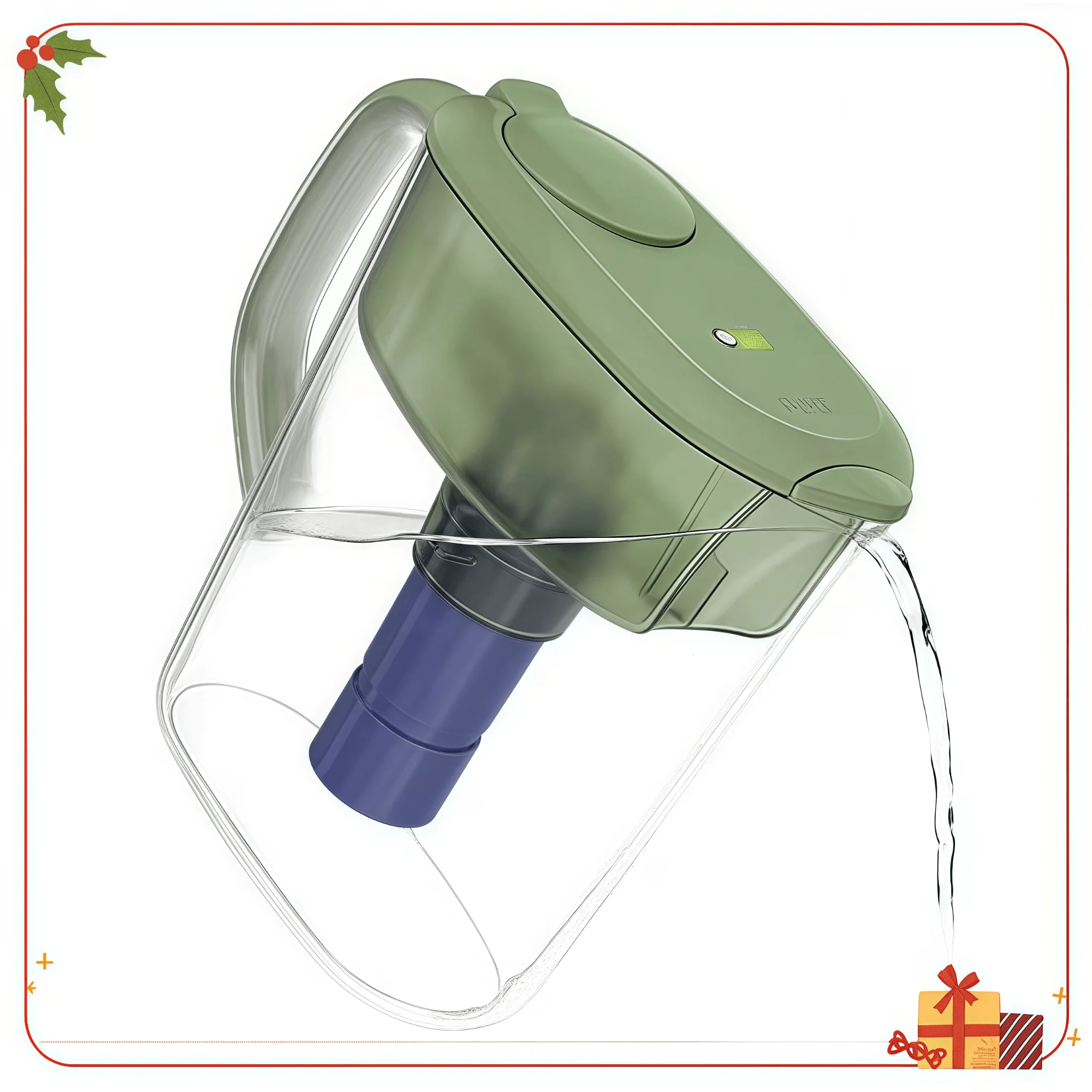11 Cup Sage Water Pitcher Filtration System, BPA-Free Filter for Refrigerator & Kitchen, 11.4x10.4x4.9 Inch, Easy Fill
11 Cup Sage Water Pitcher Filtration System, BPA-Free Filter for Refrigerator & Kitchen, 11.4x10.4x4.9 Inch, Easy Fill