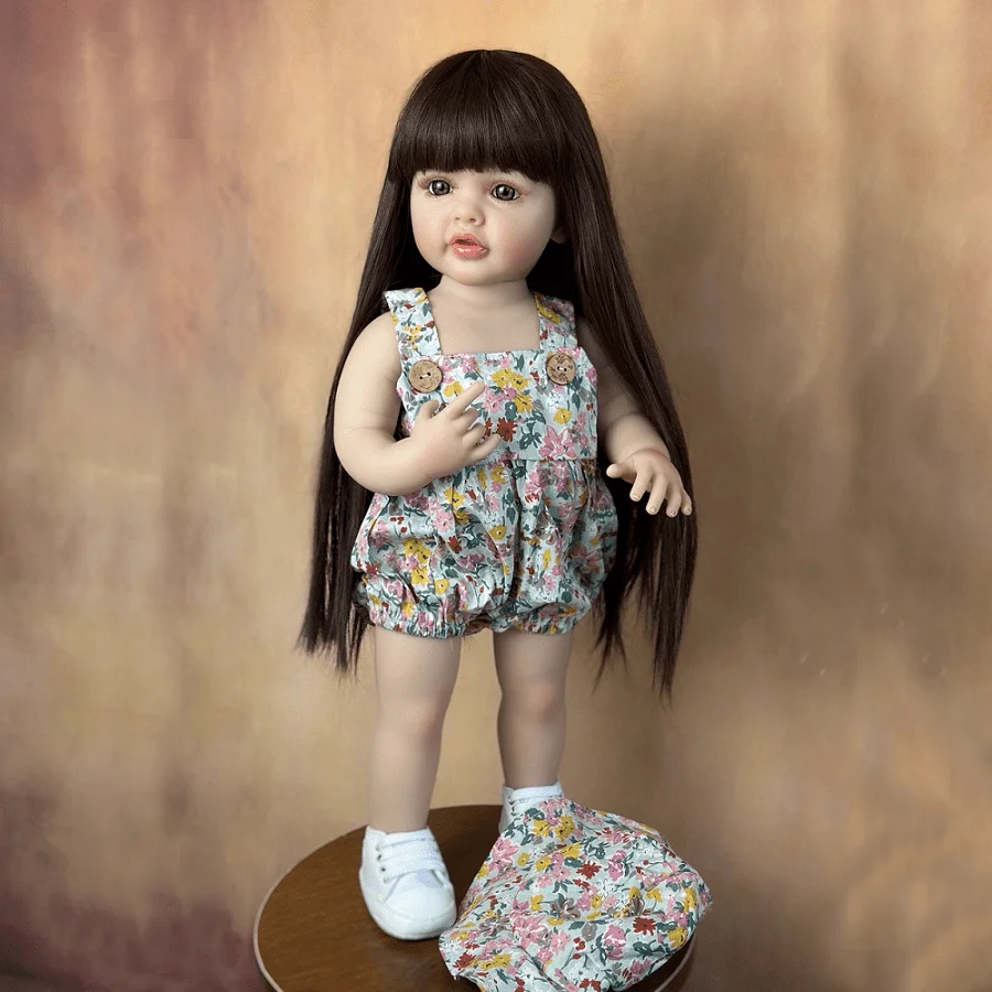 BZDOLL 55 CM Full Vinyl Body Reborn Baby Doll 22 Inch Realistic Long Hair Princess Toddler Art Bebe Birthday Gifts for Children
BZDOLL 55 CM Full Vinyl Body Reborn Baby Doll 22 Inch Realistic Long Hair Princess Toddler Art Bebe Birthday Gifts for Children