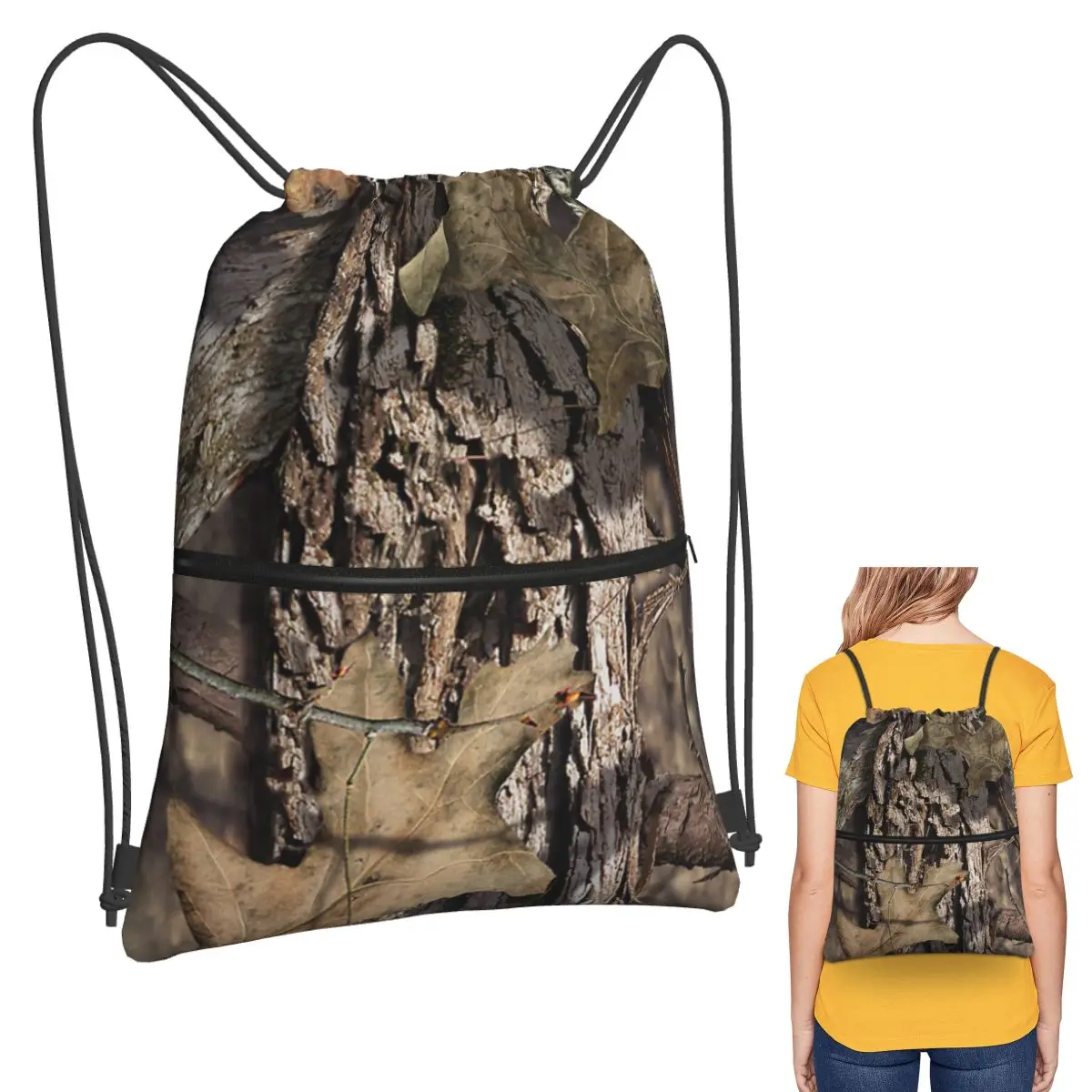 Real Tree Camouflage Camo Pattern Backpacks Fashion Drawstring Bags Sports Bag Book Bags for Travel Students
Real Tree Camouflage Camo Pattern Backpacks Fashion Drawstring Bags Sports Bag Book Bags for Travel Students