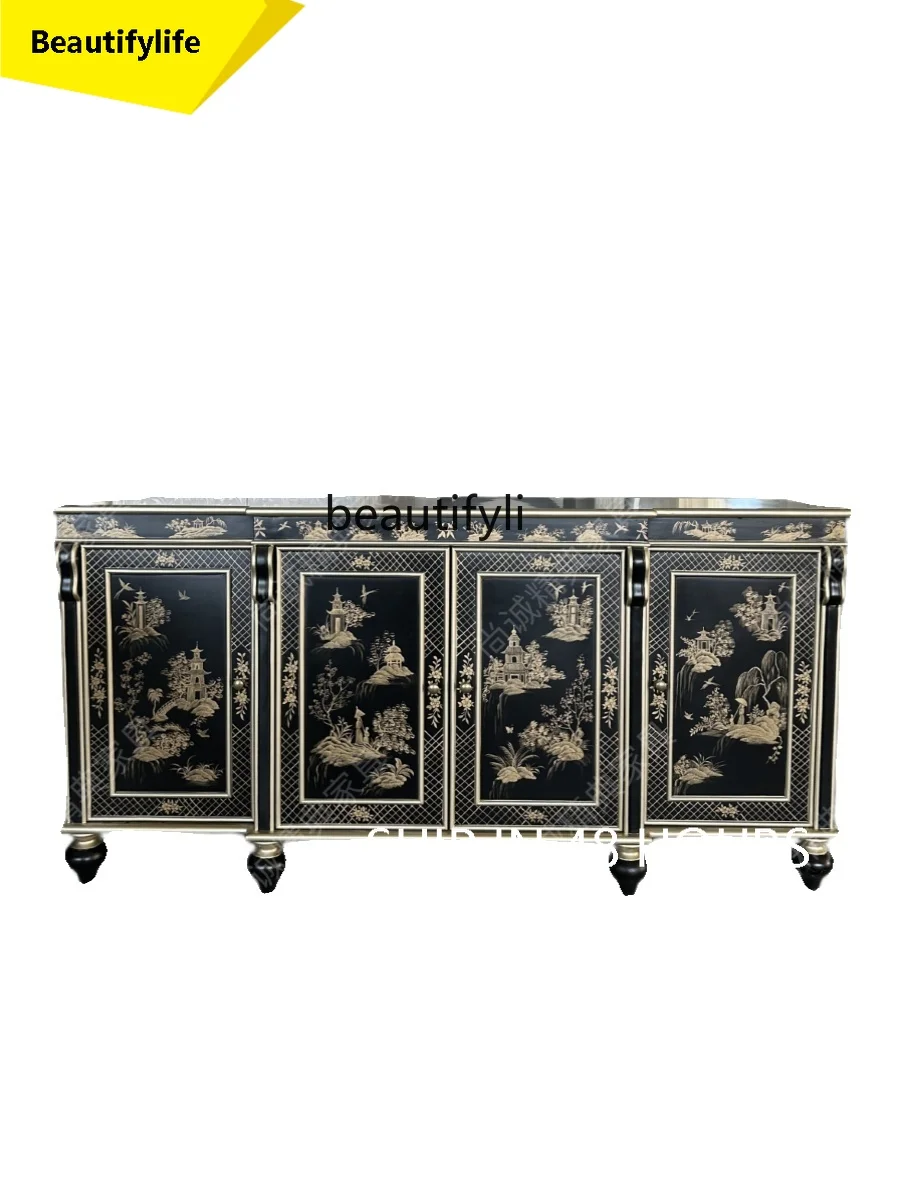 X188 American Retro Hand-Painted Sideboard Cabinet French Solid Wood Storage Home Entrance Cabinet Light Luxury Living Room
X188 American Retro Hand-Painted Sideboard Cabinet French Solid Wood Storage Home Entrance Cabinet Light Luxury Living Room