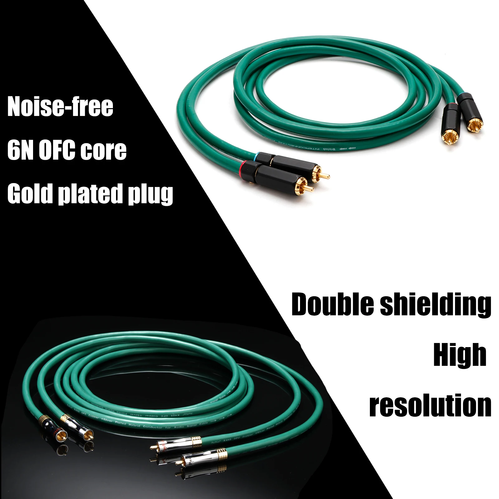 Pair Preffair RCA Cable Silver plated 2RCA Cable Self locking Audio Cable For Amplifier Amplifier CD DVD player
Pair Preffair RCA Cable Silver plated 2RCA Cable Self locking Audio Cable For Amplifier Amplifier CD DVD player
