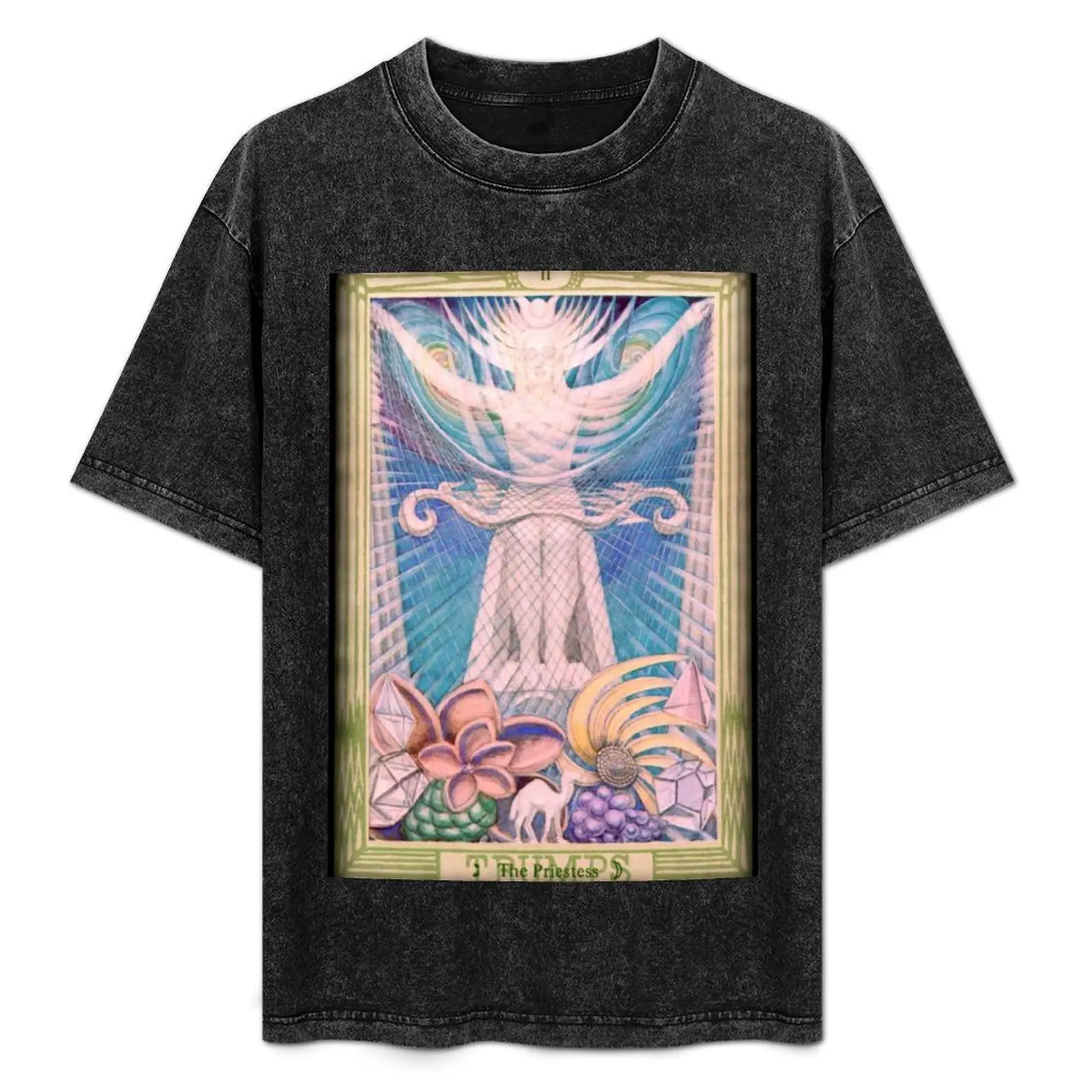 Thoth Tarot - II - The High Priestess. T-Shirt Sports Casual Breathable Tee Shirt
Thoth Tarot - II - The High Priestess. T-Shirt Sports Casual Breathable Tee Shirt