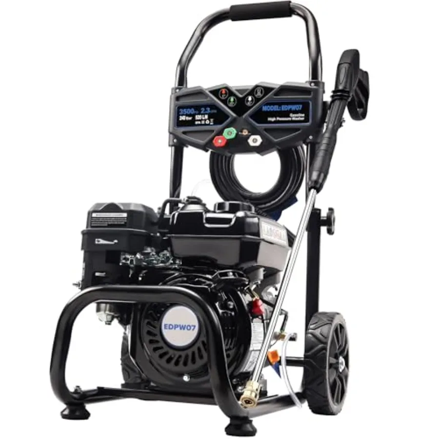 Мощная газовая мойка высокого давления 3500 PSI, 2.3 GPM, с двигателем 209CC 7 л.с., черный осевой алюминиевый насос, шланг 25 футов, бак для моющего средства, 4 быстроразъемных соединения
Мощная газовая мойка высокого давления 3500 PSI, 2.3 GPM, с двигателем 209CC 7 л.с., черный осевой алюминиевый насос, шланг 25 футов, бак для моющего средства, 4 быстроразъемных соединения