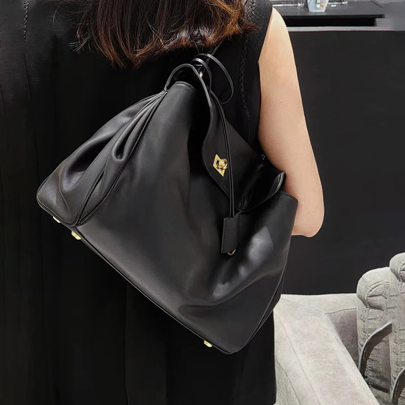Genuine Leather Top-handle Bags Female Handbags Women Shoulder Crossbody Tote Messanger Bag Large Capacity Fashion Underarm Bag
Genuine Leather Top-handle Bags Female Handbags Women Shoulder Crossbody Tote Messanger Bag Large Capacity Fashion Underarm Bag