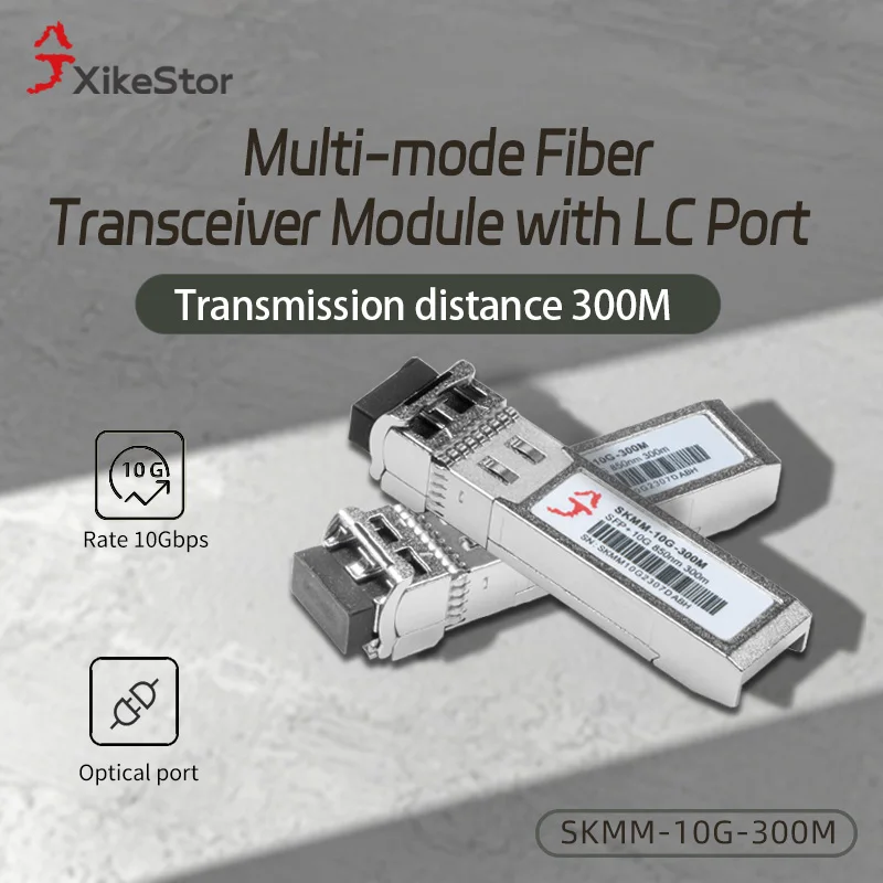 XikeStor 10G SFP Fiber Optical Module SFP+ Ethernet Port Switch Gigabit Transceiver Modules
XikeStor 10G SFP Fiber Optical Module SFP+ Ethernet Port Switch Gigabit Transceiver Modules