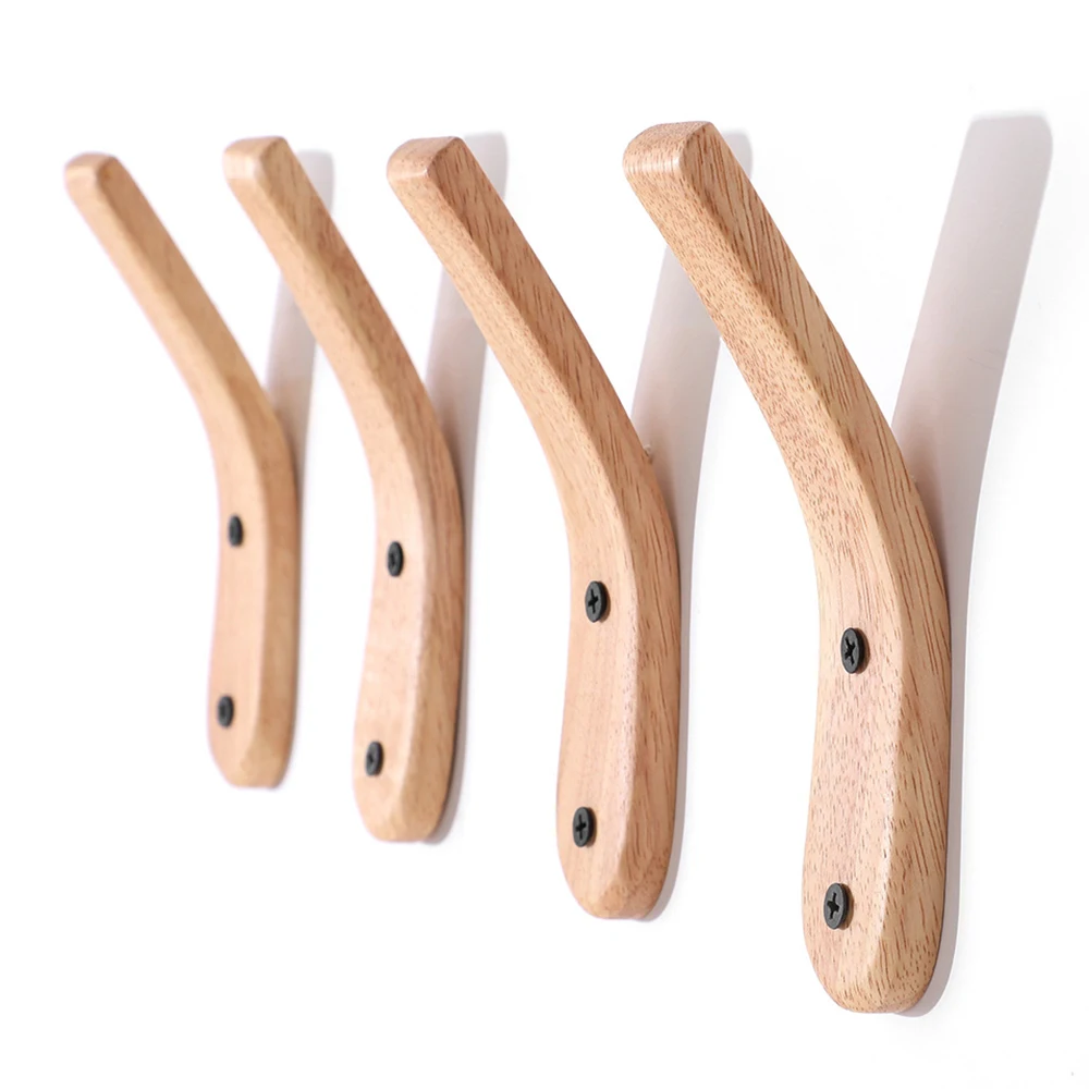 4Pcs Wall Mounted Coat Hooks Decorative Wood Rack Wooden Hooks for Hanging Keys Jackets Bags V-Shaped Hat Hangers Wall Organizer
4Pcs Wall Mounted Coat Hooks Decorative Wood Rack Wooden Hooks for Hanging Keys Jackets Bags V-Shaped Hat Hangers Wall Organizer