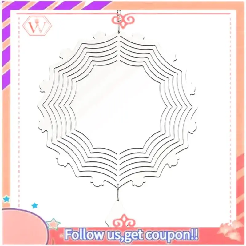 6Pcs 10Inch Sublimation Wind Spinner Blank, 3D Double Spider Web For Indoor Outdoor Decoration
6Pcs 10Inch Sublimation Wind Spinner Blank, 3D Double Spider Web For Indoor Outdoor Decoration