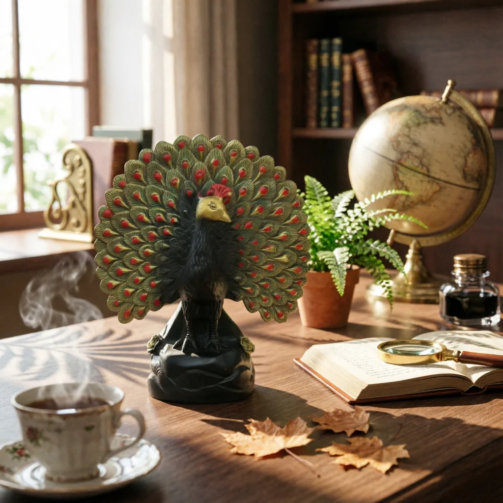 Peacock Figurine Fanned Tail Peacock Statue Bird Figurine Sculpted Ornament Elegant for Collectors, Desk, Office
Peacock Figurine Fanned Tail Peacock Statue Bird Figurine Sculpted Ornament Elegant for Collectors, Desk, Office
