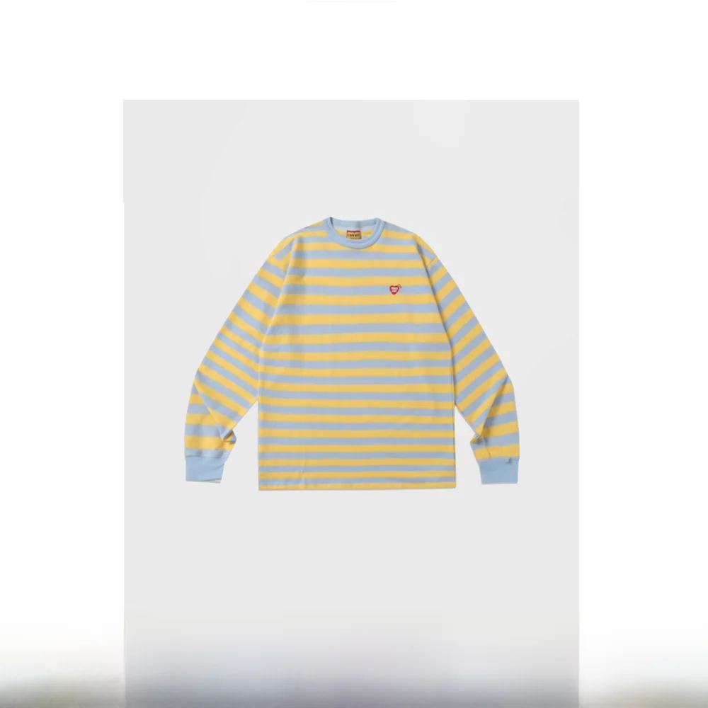 Свободная повседневная круглая футболка Ne Long Sve с узором в полоску, удобная дышащая осенняя одежда, тонкий цвет материала
Свободная повседневная круглая футболка Ne Long Sve с узором в полоску, удобная дышащая осенняя одежда, тонкий цвет материала