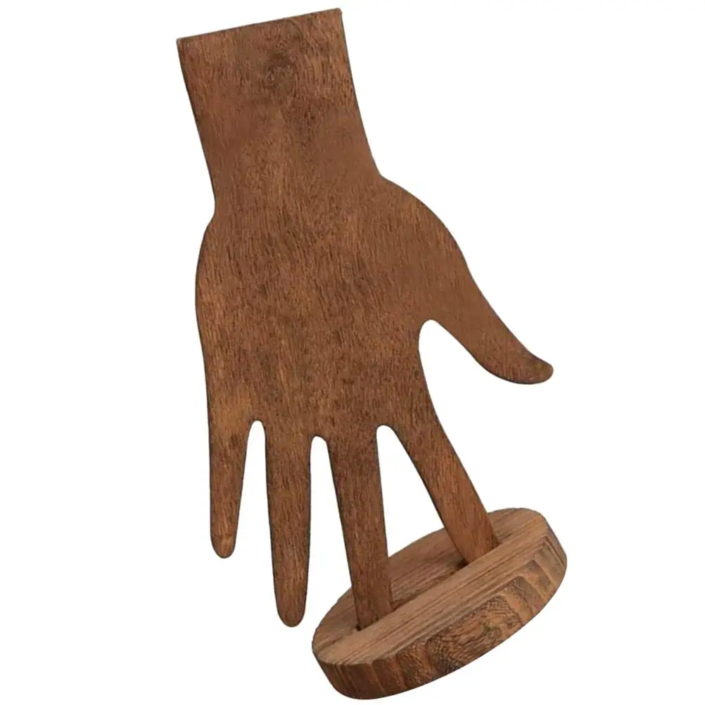 Solid Wood Retro Palm Shaped Display Stand Dual Purpose Storage Light Brown Random Color Jewelry ganizer Holder
Solid Wood Retro Palm Shaped Display Stand Dual Purpose Storage Light Brown Random Color Jewelry ganizer Holder