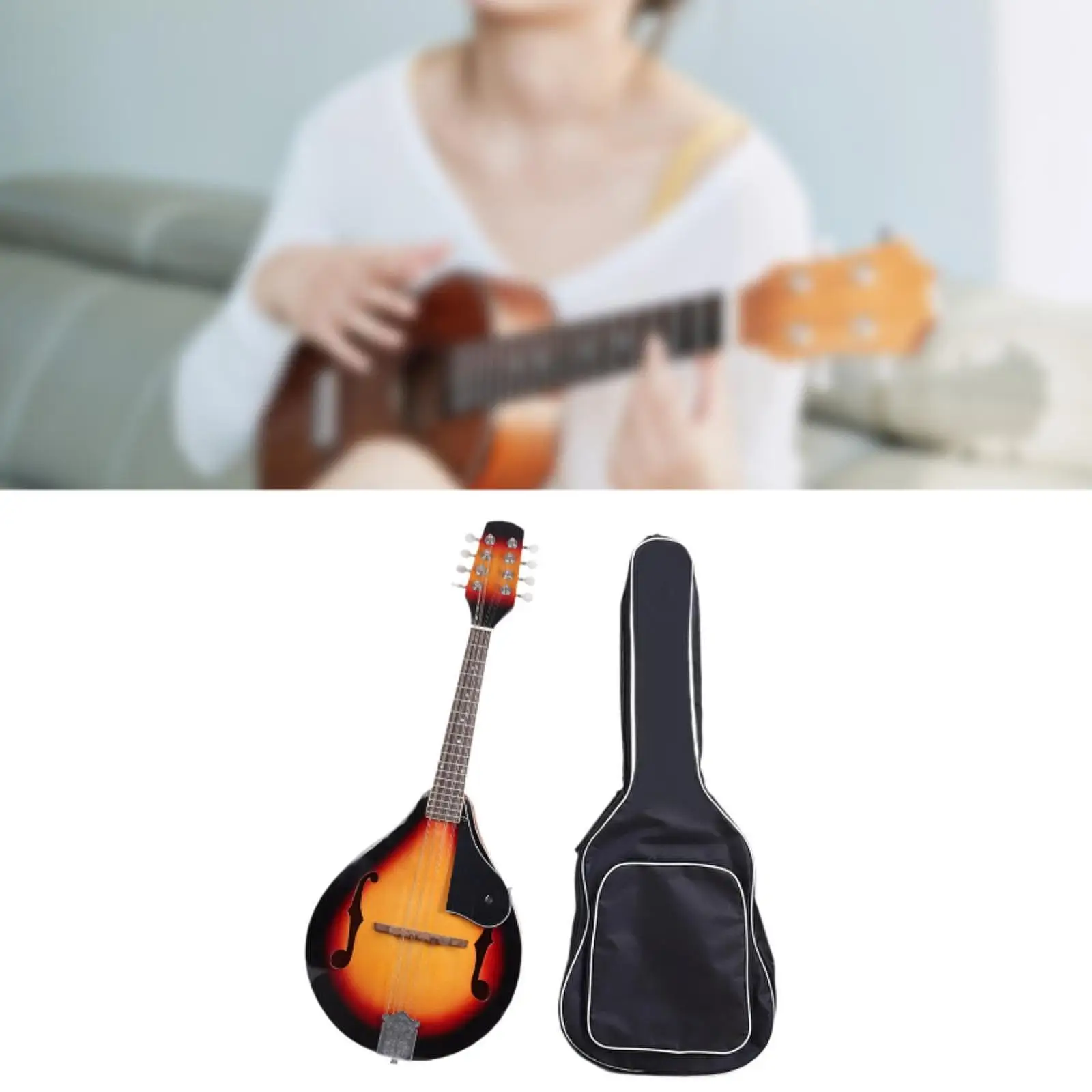 Mandolin Instrument Educational Portable Classical Bright Tone with Mandolin Gig Bag for Stage Show Beginner Performance Concert
Mandolin Instrument Educational Portable Classical Bright Tone with Mandolin Gig Bag for Stage Show Beginner Performance Concert