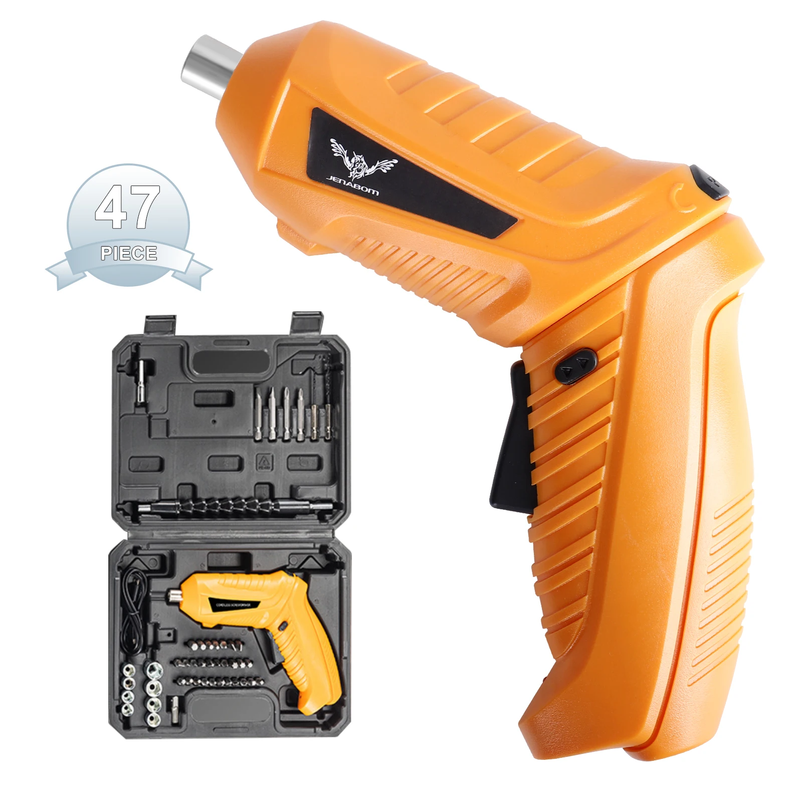 Yellow Cordless Electric Screwdriver Bits Set Rechargeable Torque Electric Rotatable Drill for Home Improvement DIY Project
Yellow Cordless Electric Screwdriver Bits Set Rechargeable Torque Electric Rotatable Drill for Home Improvement DIY Project