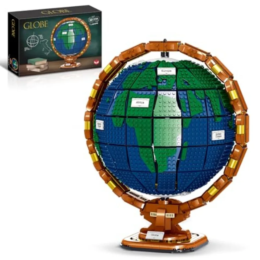 Набор для сборки мини-глобуса Ideas The Globe для взрослых, 2514 деталей, для создания домашнего декора, карта мира, вращающийся глобус, подарки для любителей путешествий и географии
Набор для сборки мини-глобуса Ideas The Globe для взрослых, 2514 деталей, для создания домашнего декора, карта мира, вращающийся глобус, подарки для любителей путешествий и географии