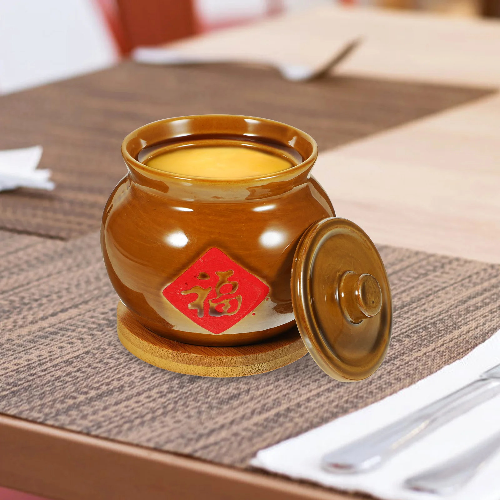 1Set Ceramic Stew Pot Practical Steaming Bowl Covered Soup Container Stewed Bird's Nest Steaming Dish Ceramic Stew Pot
1Set Ceramic Stew Pot Practical Steaming Bowl Covered Soup Container Stewed Bird's Nest Steaming Dish Ceramic Stew Pot