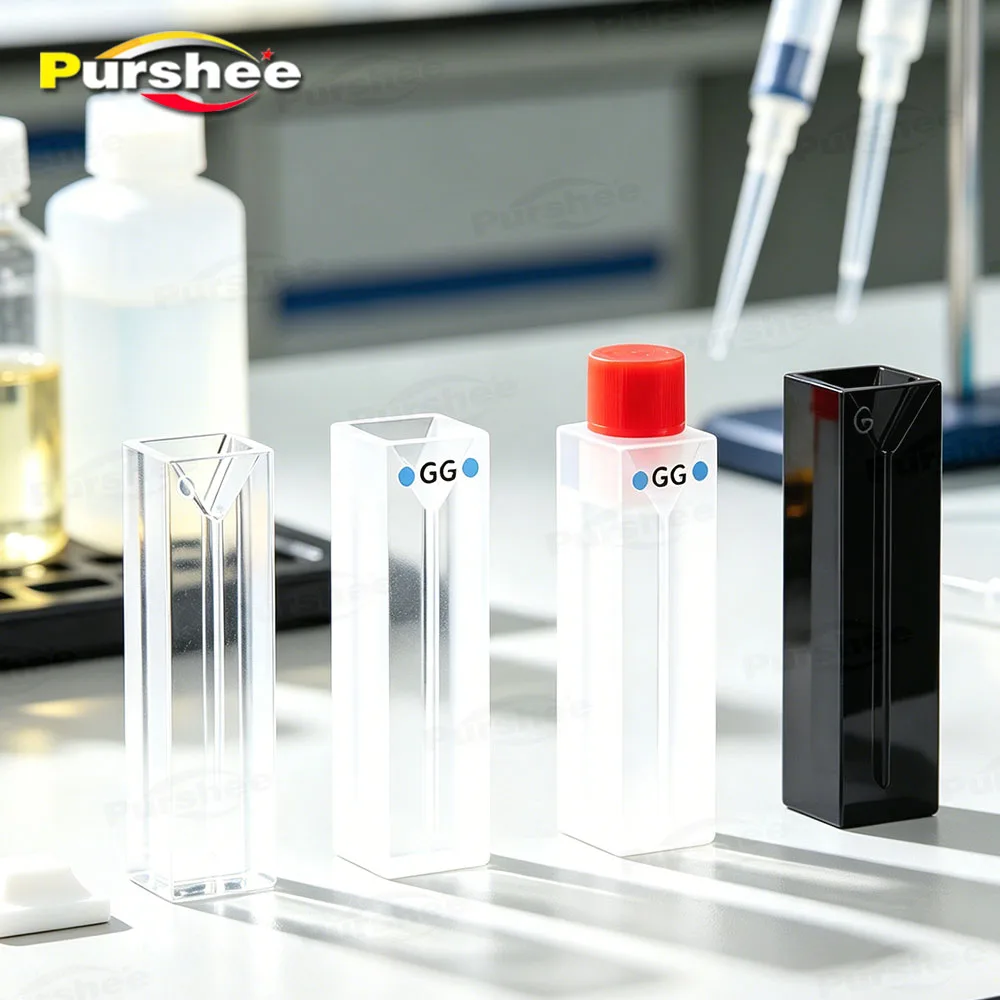 Glass Slit Micro Cuvette 1/2/3/4/5mm Slit Width Two-sided Light Transmission Shaded/Non-shaded Type Lab Sample Cuvette
Glass Slit Micro Cuvette 1/2/3/4/5mm Slit Width Two-sided Light Transmission Shaded/Non-shaded Type Lab Sample Cuvette