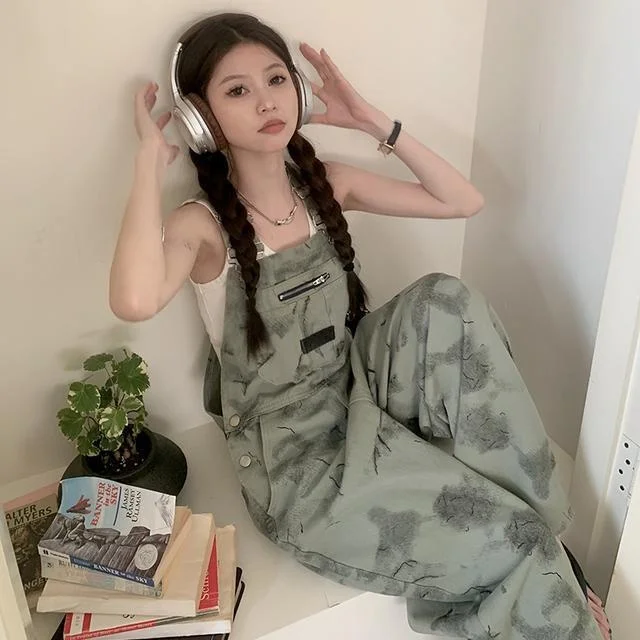 Cute Japanese Style Orange Hyacinth Women's Wide Leg Overalls Loose Meat Concealing Slimming Bell Bottoms Fashionable Set
Cute Japanese Style Orange Hyacinth Women's Wide Leg Overalls Loose Meat Concealing Slimming Bell Bottoms Fashionable Set