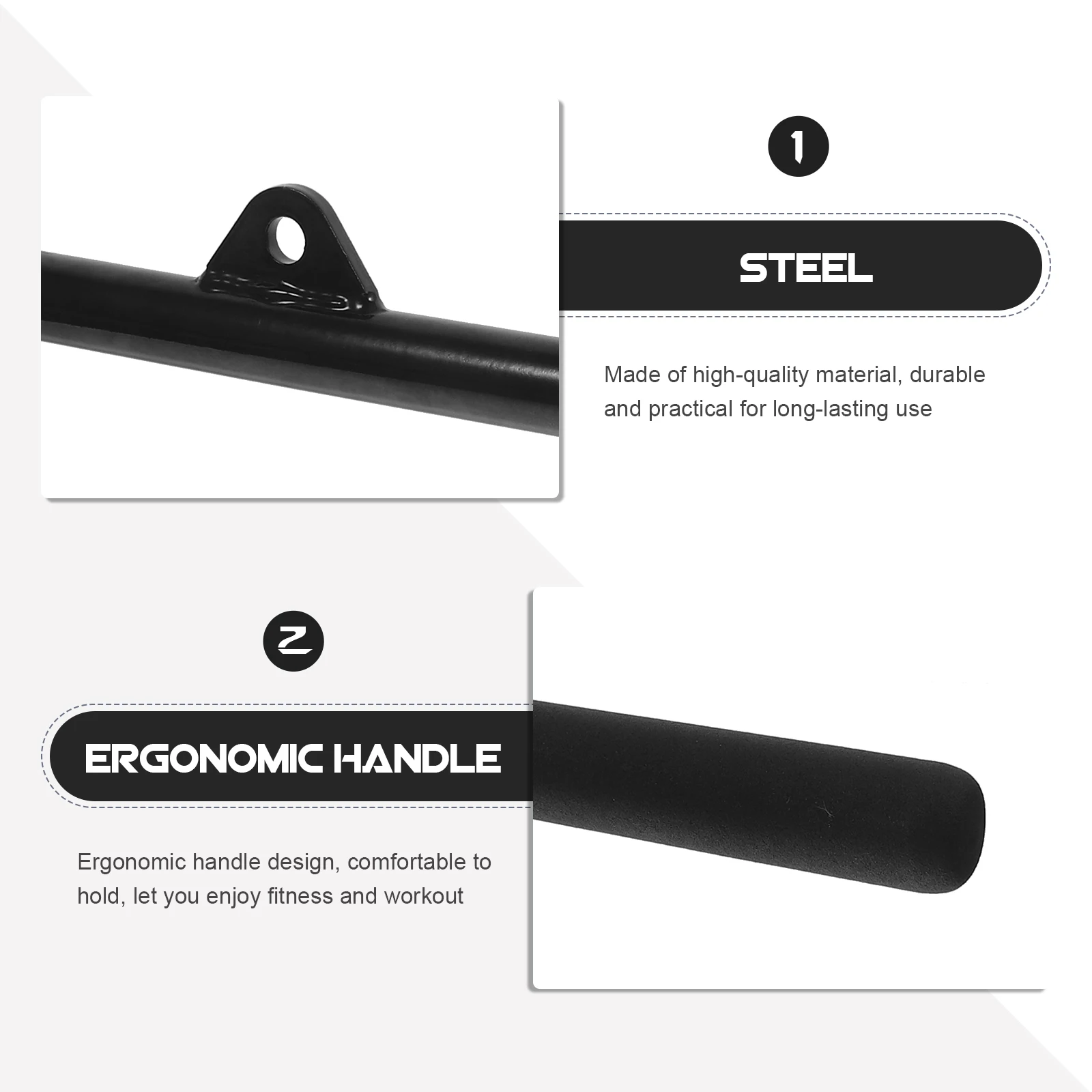 1pc Down Bicep Pull Bar Pull Down Cable Machine Training Fitness Equipment Upper Body Workout Bar
1pc Down Bicep Pull Bar Pull Down Cable Machine Training Fitness Equipment Upper Body Workout Bar