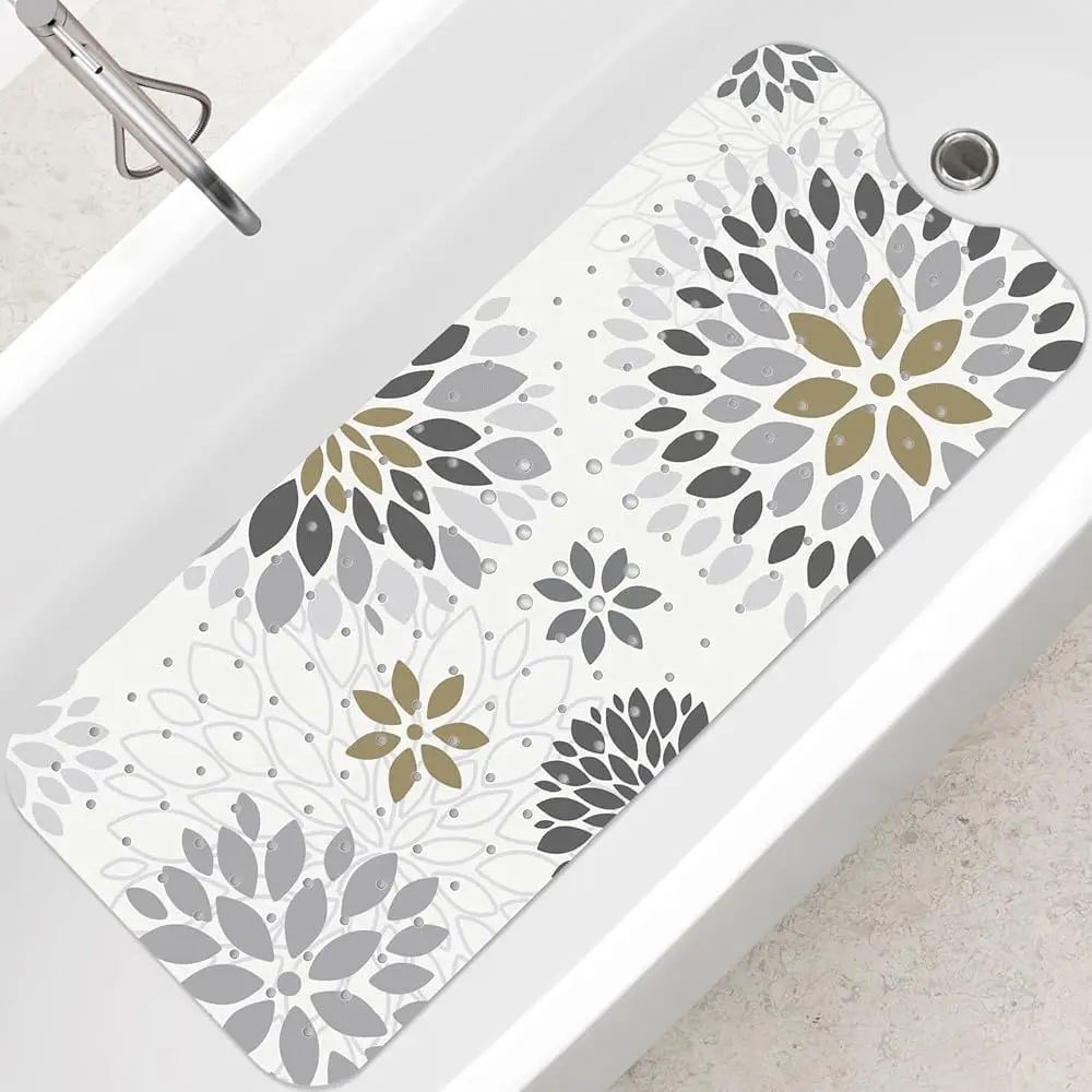 Boho Gray Sunflower Bath Mat for Tub Non Slip-40 X 16Inch, Bathtub Mat Anti Slip, Long Shower Mat for Bathroom Mold Free, Ma
Boho Gray Sunflower Bath Mat for Tub Non Slip-40 X 16Inch, Bathtub Mat Anti Slip, Long Shower Mat for Bathroom Mold Free, Ma