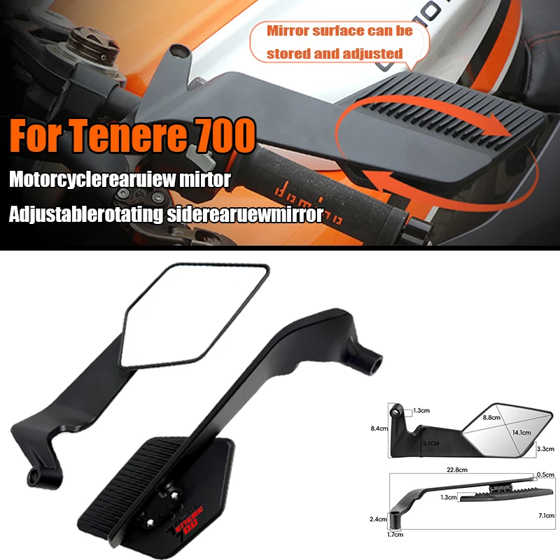 For Yamaha Tenere 700 2019-2024 motorcycle Accessories Stealth Wing Mirrors Sports Winglets Mirror To Rotate Adjustable Mirror
For Yamaha Tenere 700 2019-2024 motorcycle Accessories Stealth Wing Mirrors Sports Winglets Mirror To Rotate Adjustable Mirror