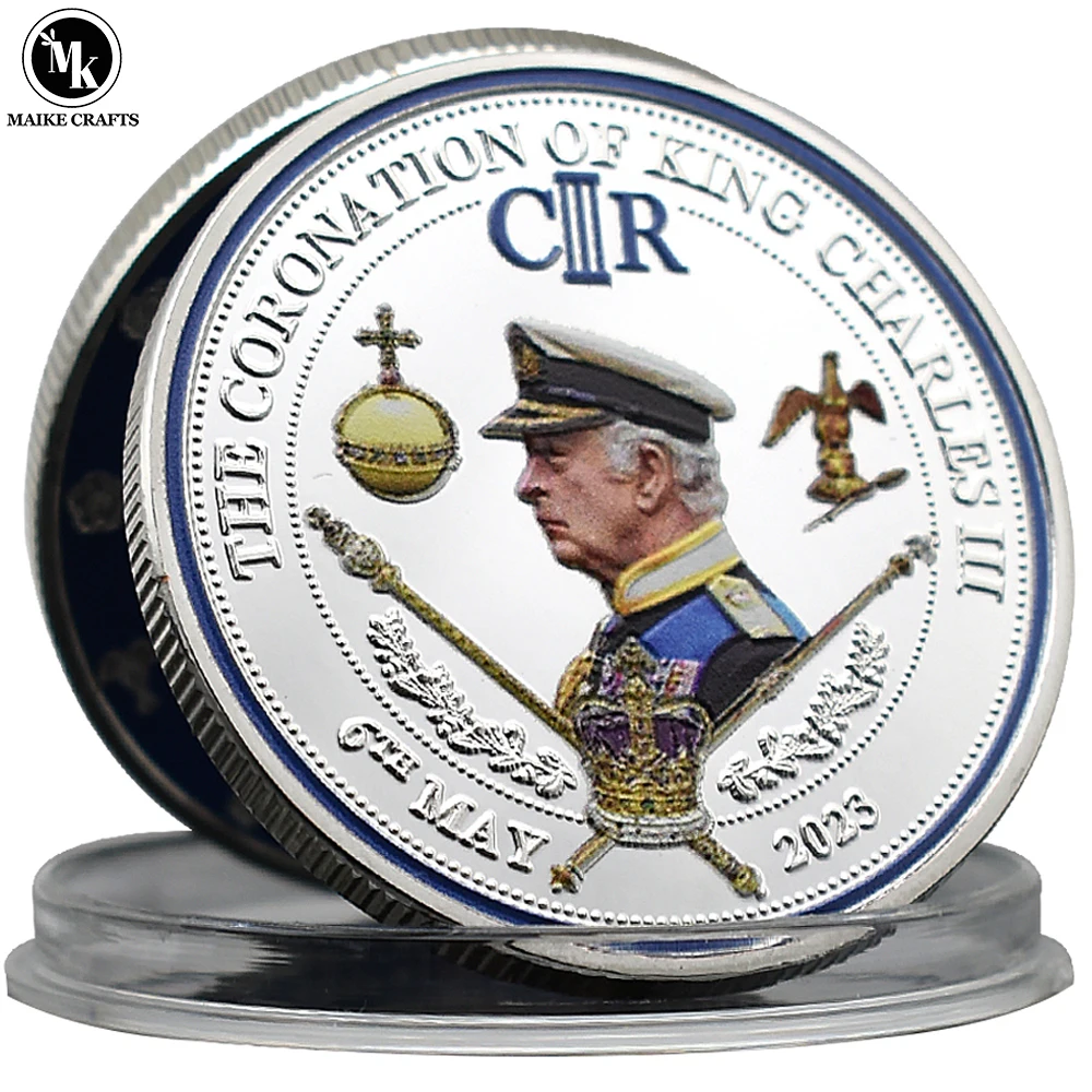 2023 King Charles III Commemorative Coin Silver Plated Metal UK The Coronation of King Charles III Challenge Coin Collection
2023 King Charles III Commemorative Coin Silver Plated Metal UK The Coronation of King Charles III Challenge Coin Collection