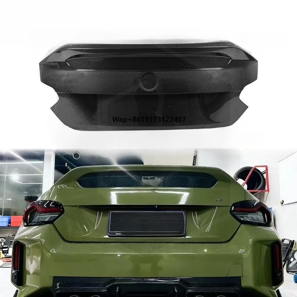 Dry Carbon Fiber V Style New Boot Tail Lid Cover for G87 M2 G42 2 Series M240i Coupe Bumper Type Rear Trunk Lid Upgrade
Dry Carbon Fiber V Style New Boot Tail Lid Cover for G87 M2 G42 2 Series M240i Coupe Bumper Type Rear Trunk Lid Upgrade