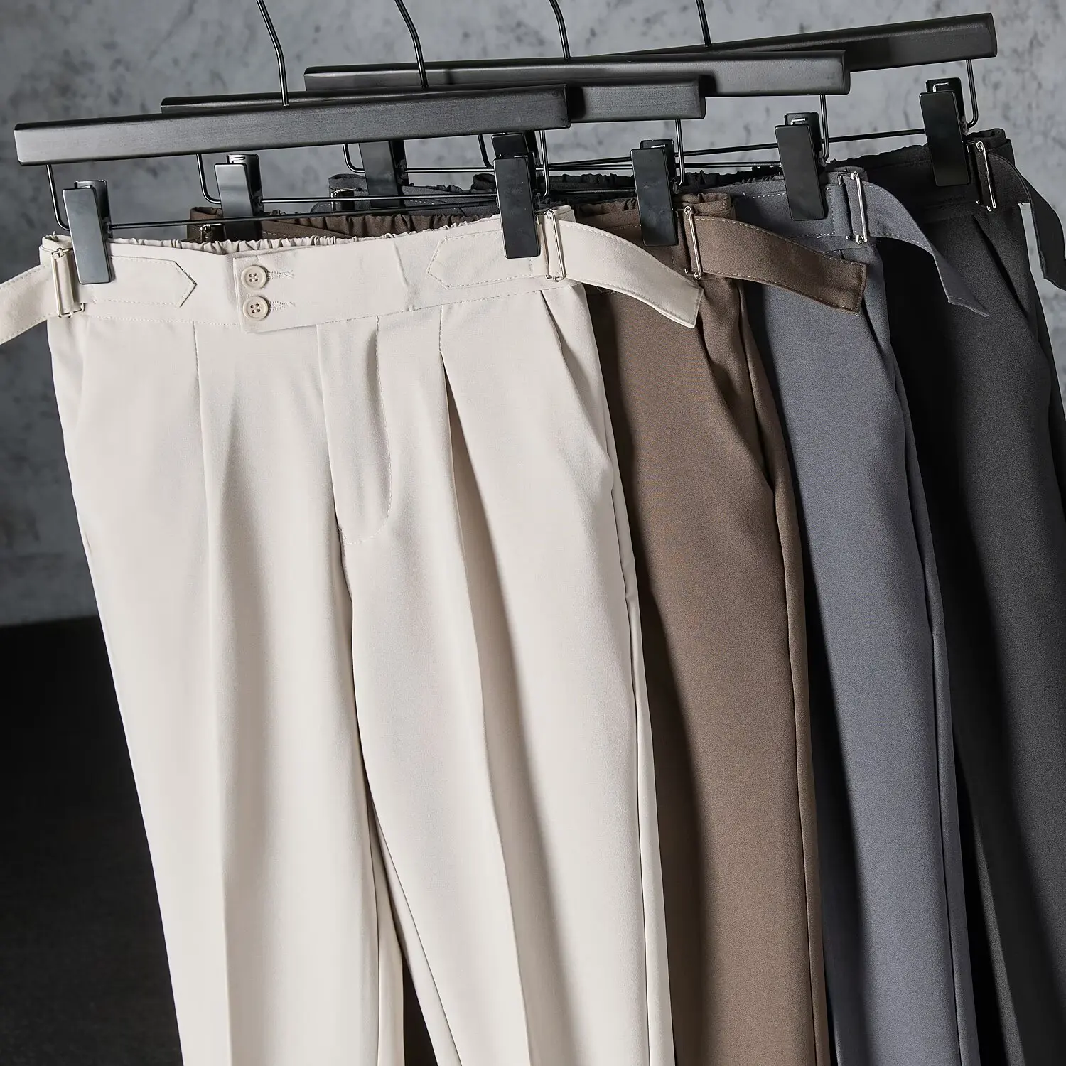 Italian Naples Style All Seasons Men's Suit Ankle Length Pants Slim Straight Waist Design South Korea Work Trousers Man Khaki
Italian Naples Style All Seasons Men's Suit Ankle Length Pants Slim Straight Waist Design South Korea Work Trousers Man Khaki