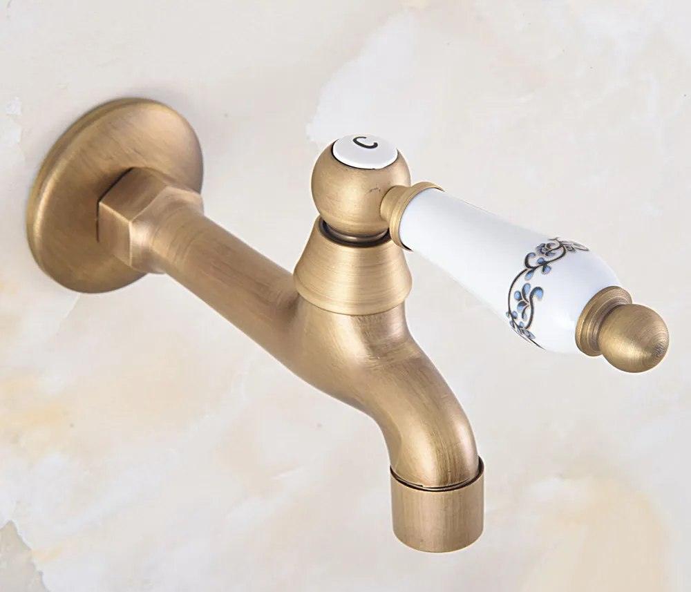 Retro Antique Brass Wall Mount Mop Faucet Out Door Garden Sink Mop Pool Toilet Single Cold Water Taps Dav314
Retro Antique Brass Wall Mount Mop Faucet Out Door Garden Sink Mop Pool Toilet Single Cold Water Taps Dav314