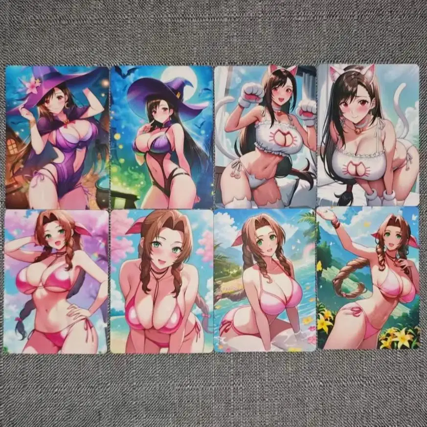 8Pcs/set Sexy Card Final Fantasy 7 FF7 Tifa Aerith Jerusalem Game DIY PTCG Cards Boy Animation Collection Card 18+
8Pcs/set Sexy Card Final Fantasy 7 FF7 Tifa Aerith Jerusalem Game DIY PTCG Cards Boy Animation Collection Card 18+