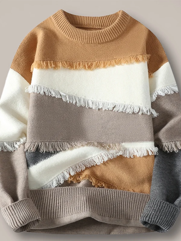 Мужской утепленный вязаный свитер с высоким воротником на флисовой подкладке, шерстяной, повседневный, для зимнего сезона, стандартная длина рукава
Мужской утепленный вязаный свитер с высоким воротником на флисовой подкладке, шерстяной, повседневный, для зимнего сезона, стандартная длина рукава