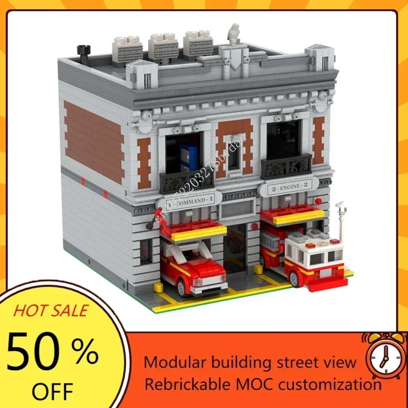 3061PCS New York Firehouse Modular MOC Creative street view Model Building Blocks Architecture DIY Assembly Model Toys Gifts
3061PCS New York Firehouse Modular MOC Creative street view Model Building Blocks Architecture DIY Assembly Model Toys Gifts
