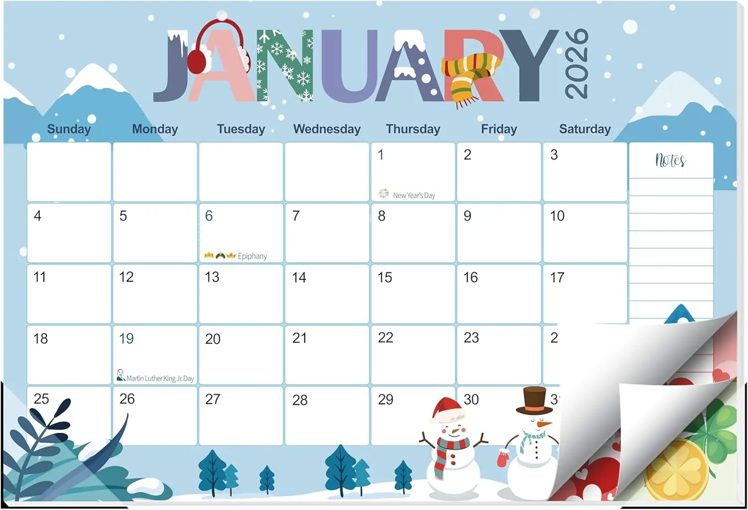 2026-2027 Desk Calendar, 18-Month, 17x11.5in, Large Monthly Planner with Corner Protectors
2026-2027 Desk Calendar, 18-Month, 17x11.5in, Large Monthly Planner with Corner Protectors