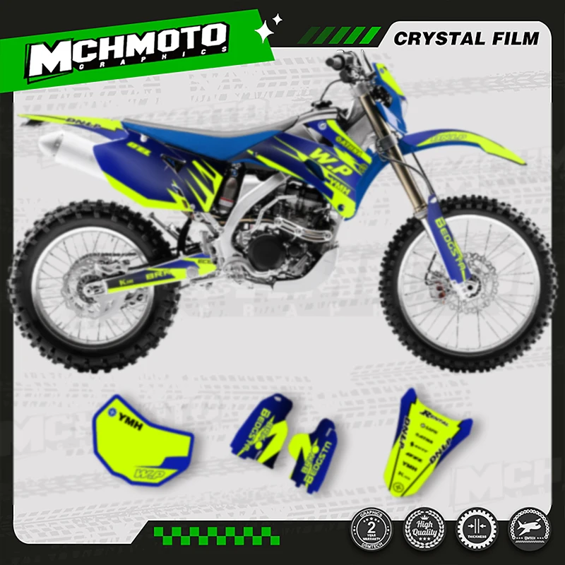 MCHMFG For YAMAHA WRF450 2007-2011 WRF250 2007-2014 Full Set Motorcycle Graphics Decal Stickers Number Name Custom 
MCHMFG For YAMAHA WRF450 2007-2011 WRF250 2007-2014 Full Set Motorcycle Graphics Decal Stickers Number Name Custom