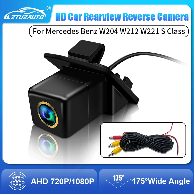 170° HD 1080P Vehicle Plate Reverse Backup Camera for Mercedes Benz W204 W212 W221 S Class Night Vision Reverse Reversing 4 pin
170° HD 1080P Vehicle Plate Reverse Backup Camera for Mercedes Benz W204 W212 W221 S Class Night Vision Reverse Reversing 4 pin