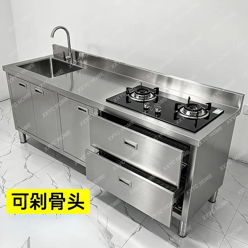 304 stainless steel workbench with pool platform sink integrated stove cabinet
304 stainless steel workbench with pool platform sink integrated stove cabinet