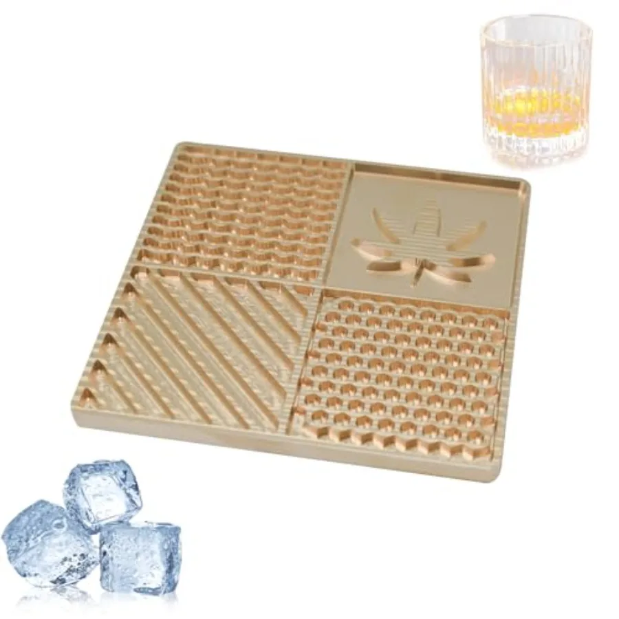 Copper Ice Cube Molds Tray Large Square Ice Molds for Whiskey and Cocktails Brass Craft Bartender Accessory
Copper Ice Cube Molds Tray Large Square Ice Molds for Whiskey and Cocktails Brass Craft Bartender Accessory