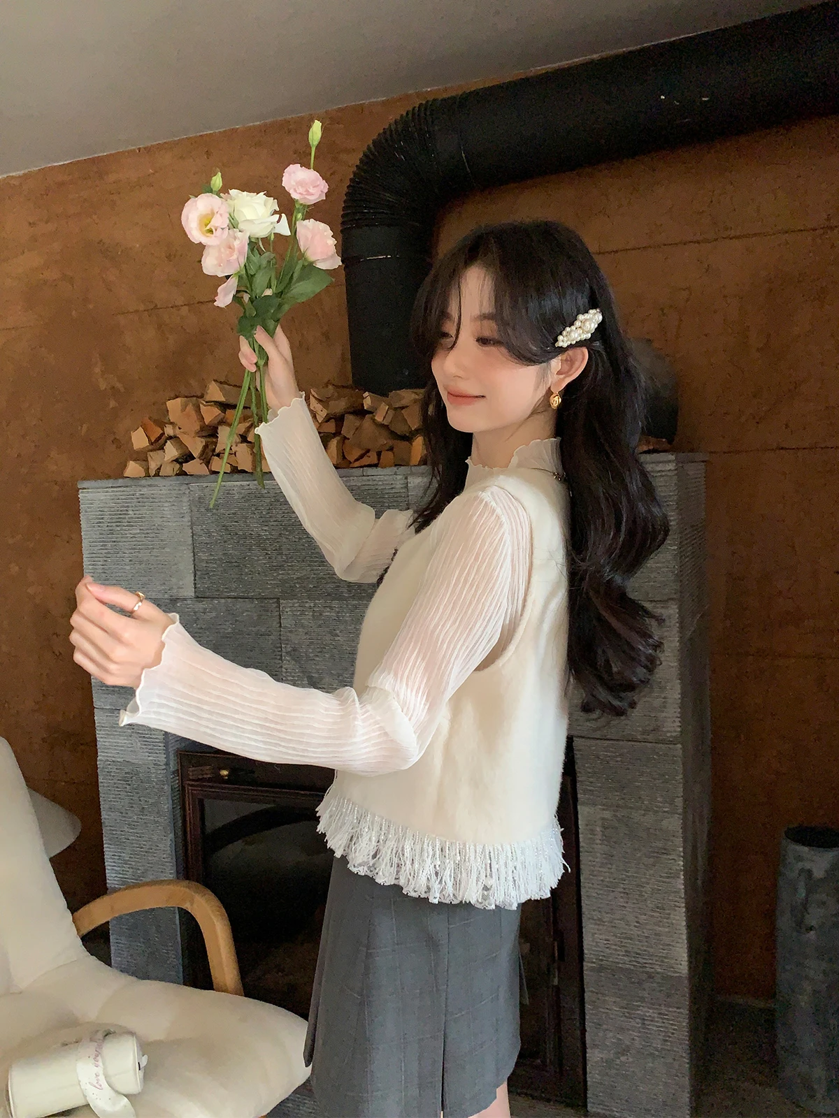 Белый лунный свет Missy Set, жилет из искусственного меха с высоким воротником, клетчатая юбка, французский осенний полиэстер
Белый лунный свет Missy Set, жилет из искусственного меха с высоким воротником, клетчатая юбка, французский осенний полиэстер