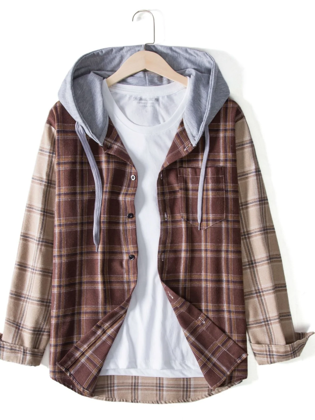 Men's Faionable Cheered Long Sve irt Jaet Spliced Pattern Sli Autumn Wear Daily Casual Loose Fit Other
Men's Faionable Cheered Long Sve irt Jaet Spliced Pattern Sli Autumn Wear Daily Casual Loose Fit Other