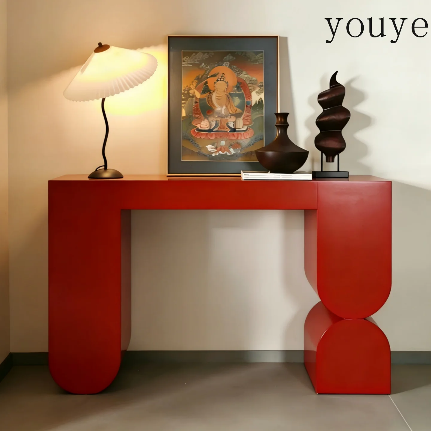 Vintage style lacquered entryway counter, modern minimalist feature table, entrance table, living room decorative table home
Vintage style lacquered entryway counter, modern minimalist feature table, entrance table, living room decorative table home