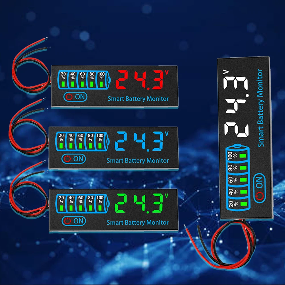 2 шт. DC 7-55 В индикатор заряда батареи, светодиодный индикатор, индикатор заряда напряжения для тройной литий-кислотной/литиевой батареи
2 шт. DC 7-55 В индикатор заряда батареи, светодиодный индикатор, индикатор заряда напряжения для тройной литий-кислотной/литиевой батареи