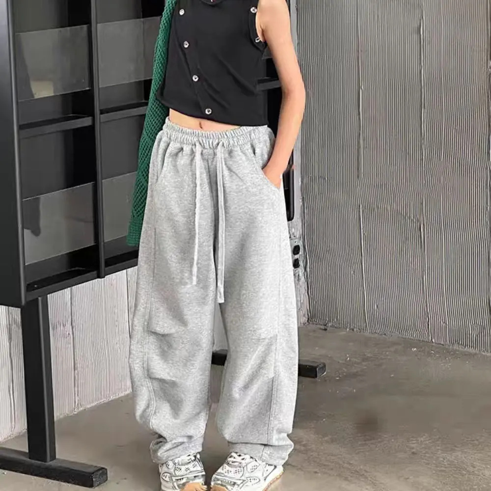 Casual Pleated Baggy Cargo Pants Joggers Trousers Wide Leg Pants High Waist Drawstring Retro Pants Girl Dancing
Casual Pleated Baggy Cargo Pants Joggers Trousers Wide Leg Pants High Waist Drawstring Retro Pants Girl Dancing