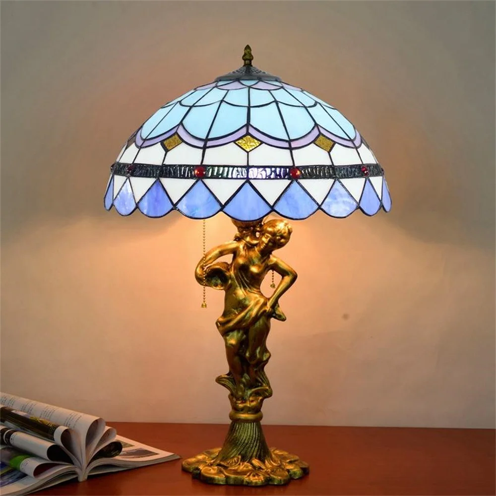FUMAT Tiffany 16-inch Blue Mediterranean New Decorative All-aluminum Goddess Lamp Tiffany Table Lamp
FUMAT Tiffany 16-inch Blue Mediterranean New Decorative All-aluminum Goddess Lamp Tiffany Table Lamp