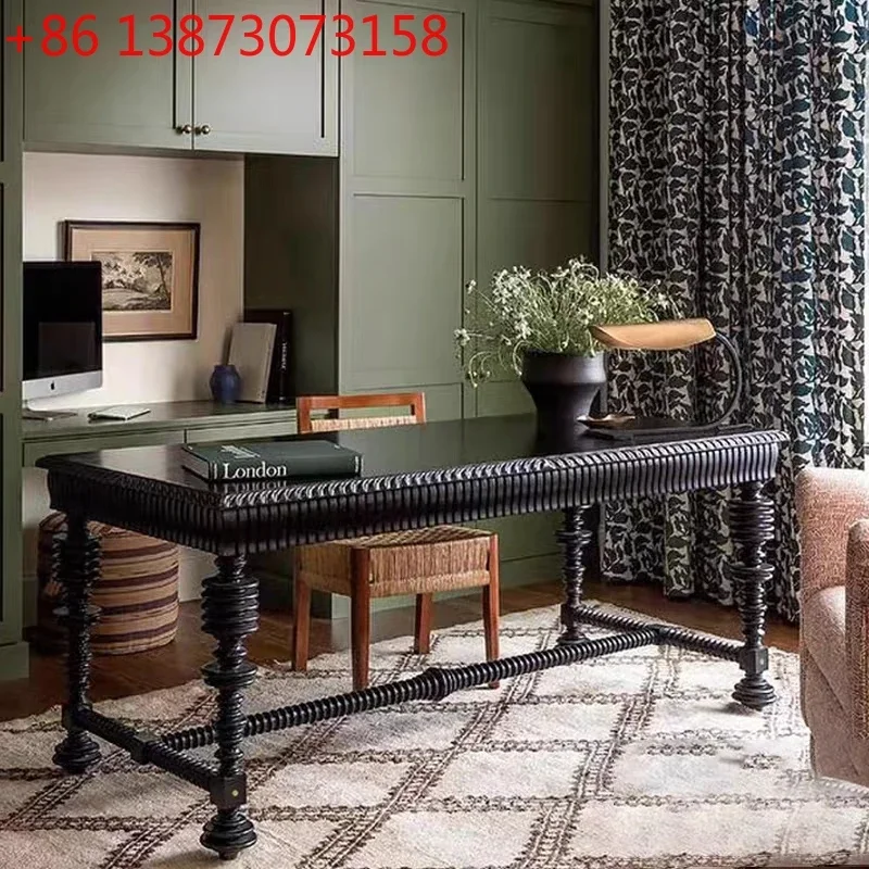 Письменный стол в французском, британском и американском стиле из массива дерева, с резьбой, с тремя ящиками, из березы, для компьютера и письма
Письменный стол в французском, британском и американском стиле из массива дерева, с резьбой, с тремя ящиками, из березы, для компьютера и письма