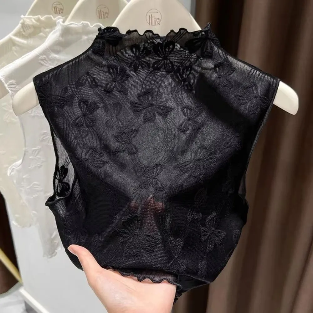 Casual Ruffle Edge Fake Lace Collar Lace Floral Solid Color Mesh Base Layer Top Detachable False Collar
Casual Ruffle Edge Fake Lace Collar Lace Floral Solid Color Mesh Base Layer Top Detachable False Collar