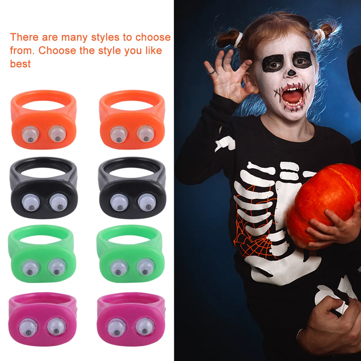 20Pcs Kids Halloween Ring Funny Plastic Finger Party Props Creative Indoor Outdoor Entertainment Halloween Ring Accessories
20Pcs Kids Halloween Ring Funny Plastic Finger Party Props Creative Indoor Outdoor Entertainment Halloween Ring Accessories