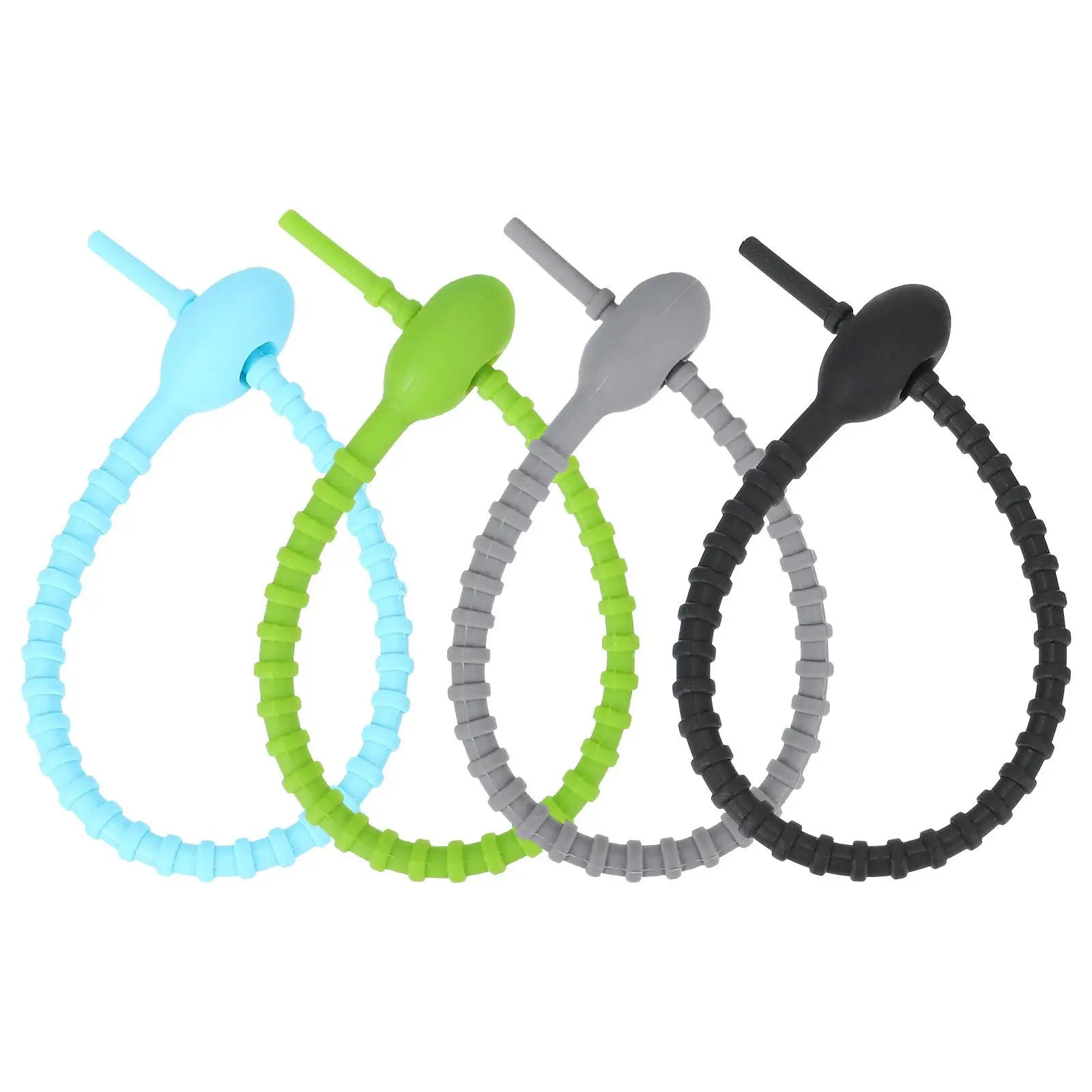 8pcs Food Grade Silicone Bundling Ties Reusable Cable Straps Hole for Hanging BBQ Vegetables ganizer R om Color Kitchen Ties
8pcs Food Grade Silicone Bundling Ties Reusable Cable Straps Hole for Hanging BBQ Vegetables ganizer R om Color Kitchen Ties