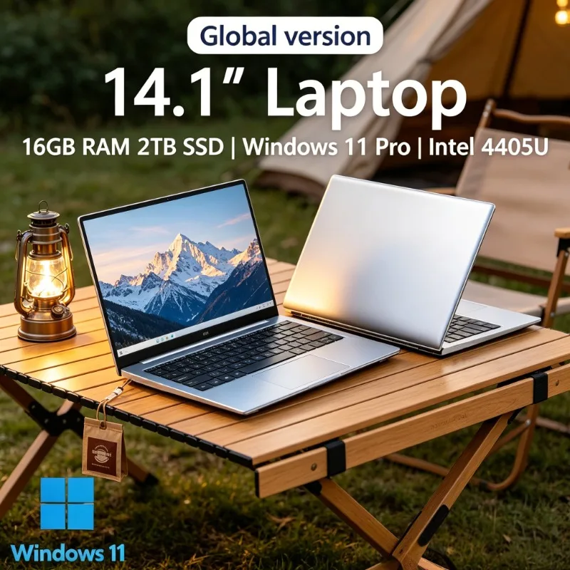 14.1 Inch Portable Laptop Equipped Intel 4405U, Full HD Screen and Win11,Available in 16GB/32GB,Great for Study & Office Use
14.1 Inch Portable Laptop Equipped Intel 4405U, Full HD Screen and Win11,Available in 16GB/32GB,Great for Study & Office Use