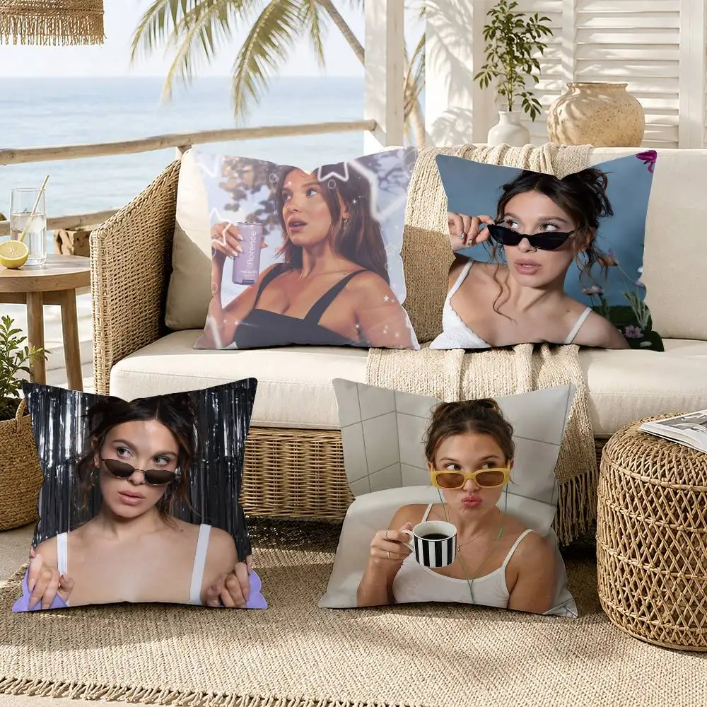 Millie Bobby Brown Pillow Case for Sofa Living Room Home office Decor Protective Cover
Millie Bobby Brown Pillow Case for Sofa Living Room Home office Decor Protective Cover