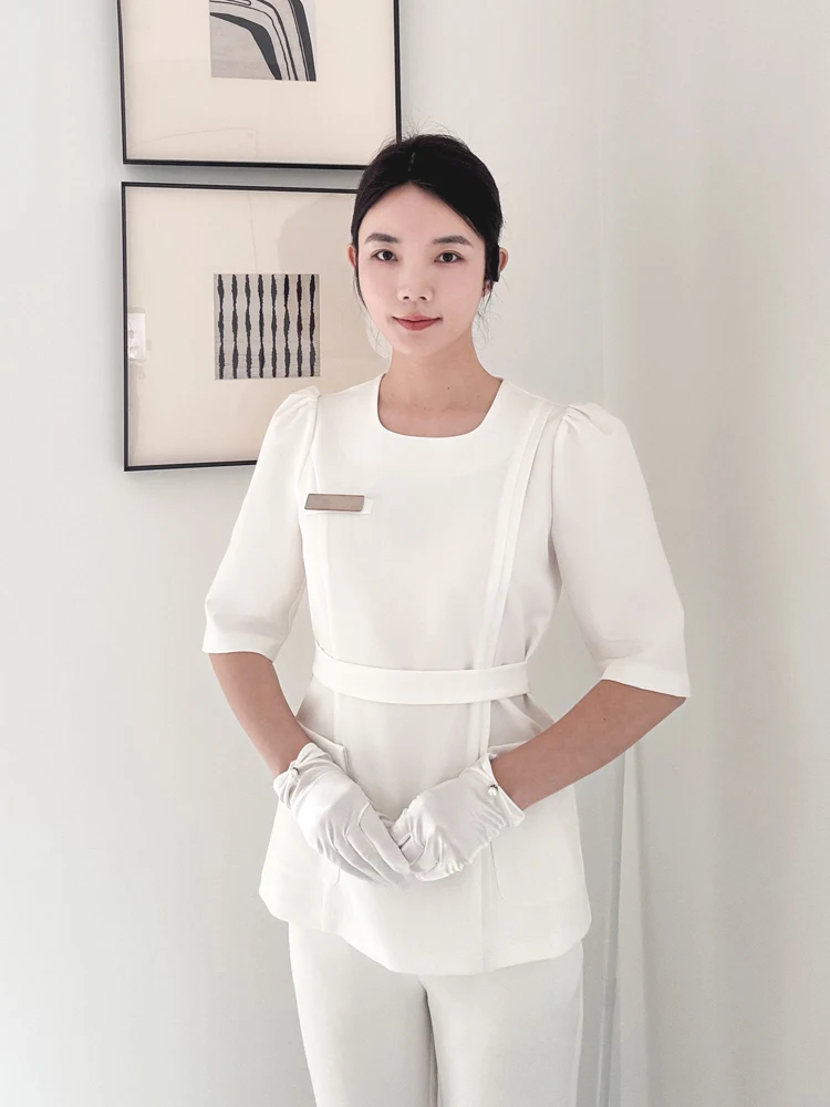 Beauty Salon Work Clothes Health Center SPA Uniform Foot Therapy Shop Technician Skin Manager Uniform Nurse Women
Beauty Salon Work Clothes Health Center SPA Uniform Foot Therapy Shop Technician Skin Manager Uniform Nurse Women